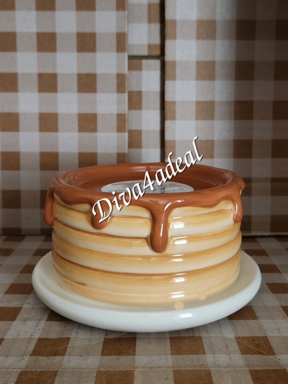 Bath & Body Works PANCAKE STACK 3-Wick Candle Holder